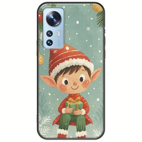 Smiling Elf Present Xiaomi 12 / 12X Black TPU (Μαύρη Σιλικόνη)