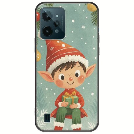 Smiling Elf Present Realme C31 Black TPU (Μαύρη Σιλικόνη)