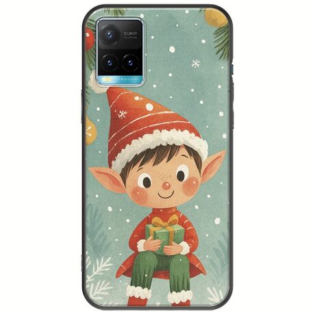 Smiling Elf Present Vivo Y33s Black TPU (Μαύρη Σιλικόνη)
