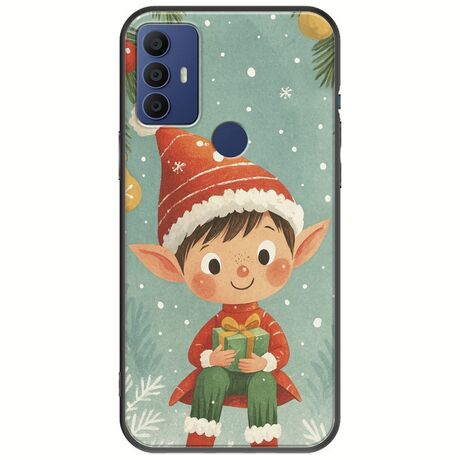 Smiling Elf Present TCL 305 / 306 / 30E / 30SE Black TPU (Μαύρη Σιλικόνη)