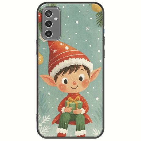 Smiling Elf Present Samsung Galaxy M13 4G Black TPU (Μαύρη Σιλικόνη)