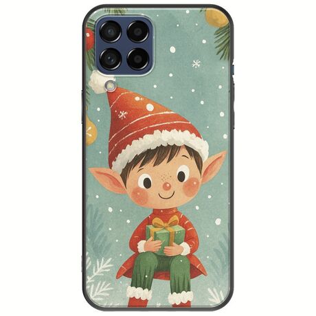 Smiling Elf Present Samsung Galaxy M53 5G Black TPU (Μαύρη Σιλικόνη)