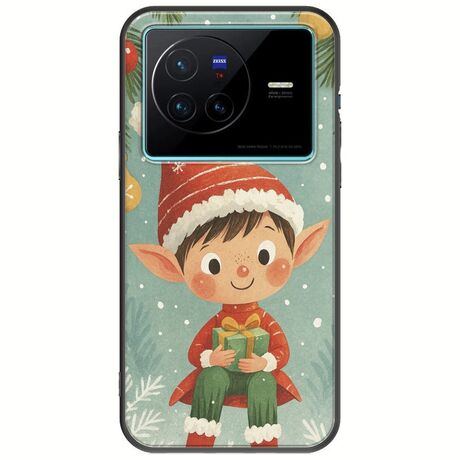 Smiling Elf Present Vivo X80 Black TPU (Μαύρη Σιλικόνη)