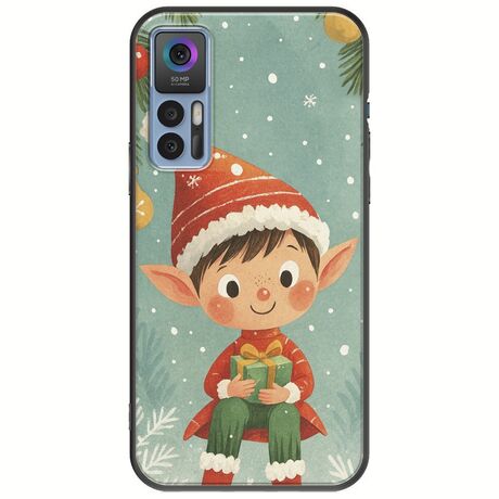 Smiling Elf Present TCL 30 / 30 5G / 30+ Black TPU (Μαύρη Σιλικόνη)
