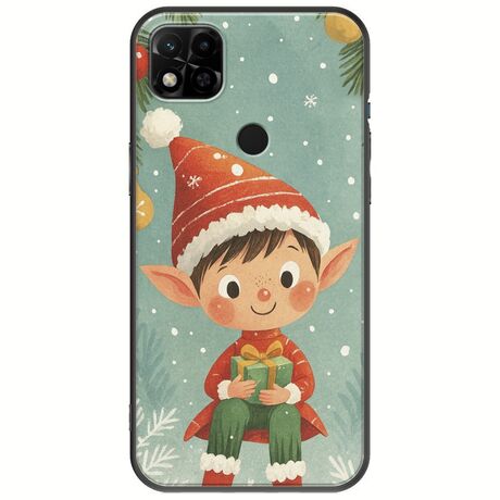 Smiling Elf Present Xiaomi Redmi 10A Black TPU (Μαύρη Σιλικόνη)