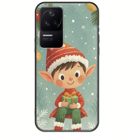 Smiling Elf Present Xiaomi Poco F4 5G Black TPU (Μαύρη Σιλικόνη)