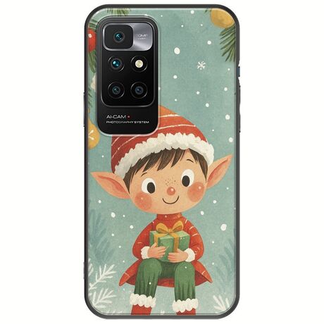 Smiling Elf Present Xiaomi Redmi 10 2022 Black TPU (Μαύρη Σιλικόνη)