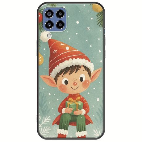 Smiling Elf Present Samsung Galaxy M33 5G Black TPU (Μαύρη Σιλικόνη)