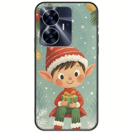 Smiling Elf Present Realme C55 Black TPU (Μαύρη Σιλικόνη)