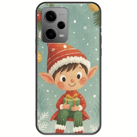 Smiling Elf Present Xiaomi Redmi Note 12 5G Black TPU (Μαύρη Σιλικόνη)
