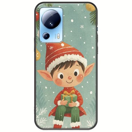 Smiling Elf Present Xiaomi 13 Lite 5G Black TPU (Μαύρη Σιλικόνη)