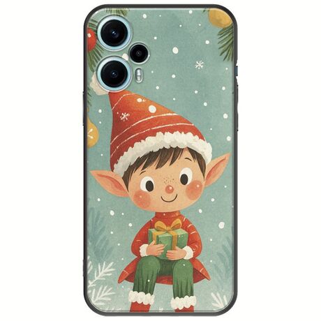 Smiling Elf Present Xiaomi Poco F5 5G Black TPU (Μαύρη Σιλικόνη)