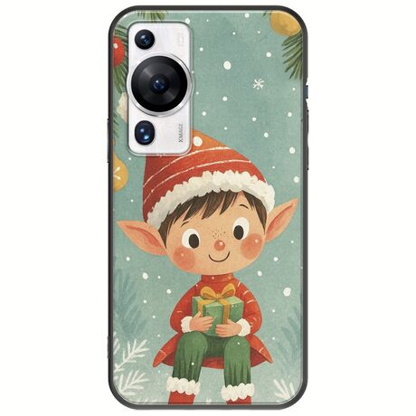 Smiling Elf Present Huawei P60 Pro Black TPU (Μαύρη Σιλικόνη)