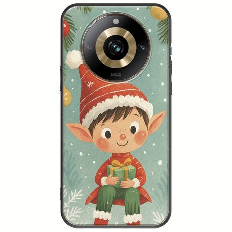 Smiling Elf Present Realme 11 Pro Plus 5G Black TPU (Μαύρη Σιλικόνη)