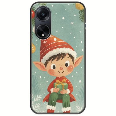 Smiling Elf Present Oppo A98 5G Black TPU (Μαύρη Σιλικόνη)