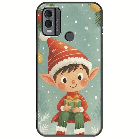 Smiling Elf Present Nokia C22 Black TPU (Μαύρη Σιλικόνη)
