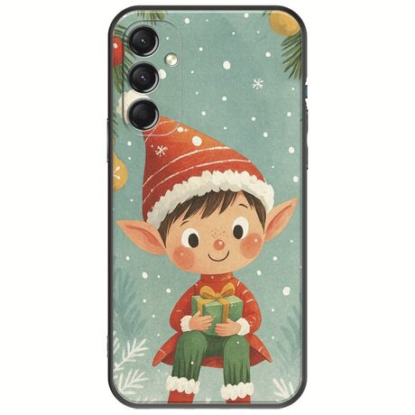Smiling Elf Present Samsung Galaxy M34 5G Black TPU (Μαύρη Σιλικόνη)