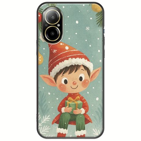 Smiling Elf Present Realme C67 4G Black TPU (Μαύρη Σιλικόνη)