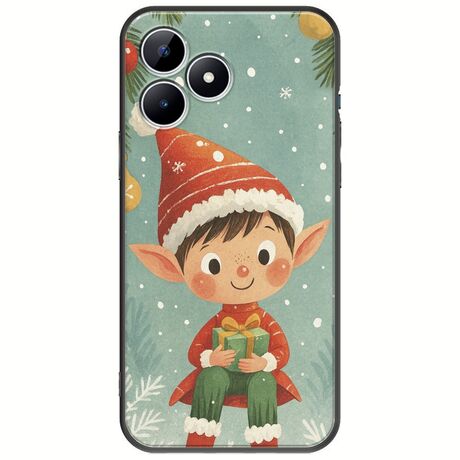 Smiling Elf Present Realme Note 50 Black TPU (Μαύρη Σιλικόνη)