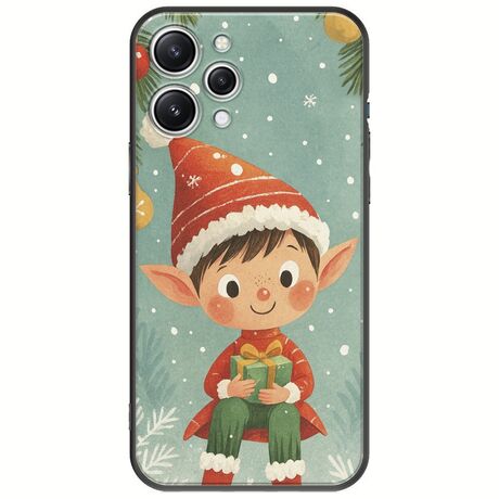Smiling Elf Present Xiaomi Redmi 12 5G Black TPU (Μαύρη Σιλικόνη)