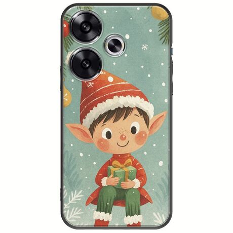 Smiling Elf Present Xiaomi Poco F6 5G Black TPU (Μαύρη Σιλικόνη)