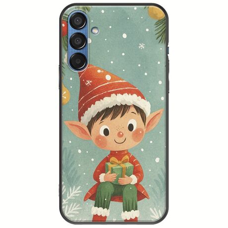 Smiling Elf Present Samsung Galaxy M15 5G Black TPU (Μαύρη Σιλικόνη)