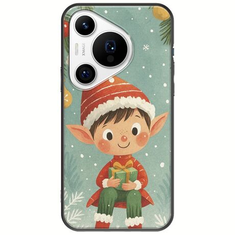 Smiling Elf Present Huawei Pura 70 Pro Black TPU (Μαύρη Σιλικόνη)
