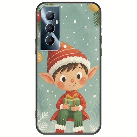 Smiling Elf Present Realme C65 4G Black TPU (Μαύρη Σιλικόνη)