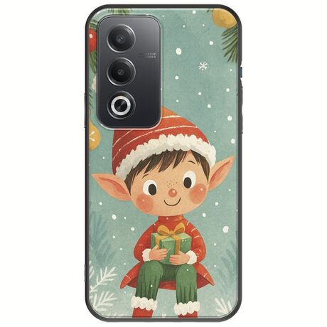 Smiling Elf Present Oppo A80 5G Black TPU (Μαύρη Σιλικόνη)