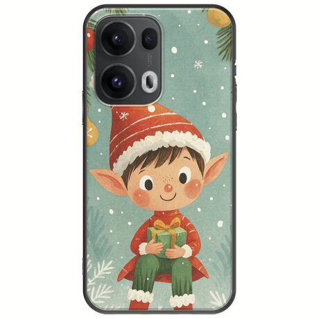 Smiling Elf Present Oppo Reno 13 Pro 5G Black TPU (Μαύρη Σιλικόνη)
