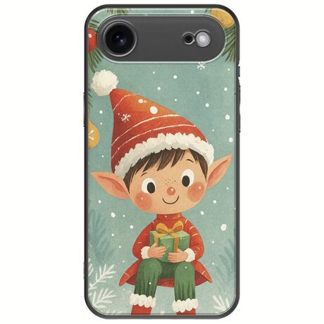 Smiling Elf Present iPhone Air Black TPU (Μαύρη Σιλικόνη)