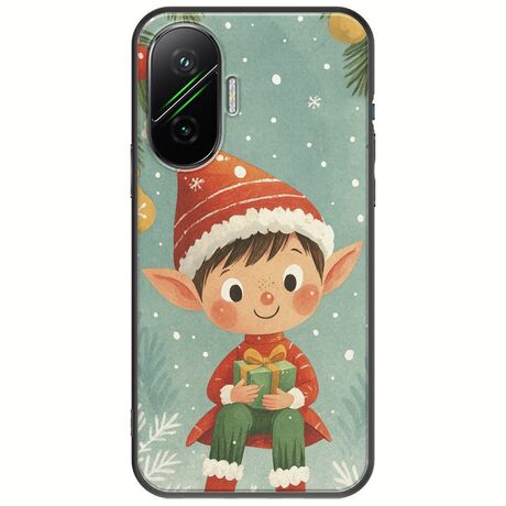 Smiling Elf Present Xiaomi Poco F7 5G Black TPU (Μαύρη Σιλικόνη)