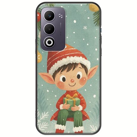 Smiling Elf Present Oppo A5 4G/5G Black TPU (Μαύρη Σιλικόνη)