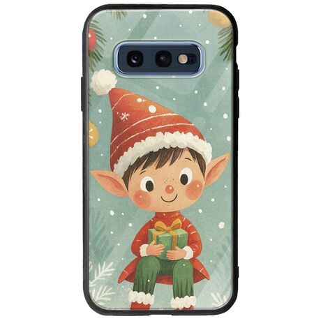 Smiling Elf Present Samsung Galaxy S10e Groove TPU (Tempered Glass και TPU)