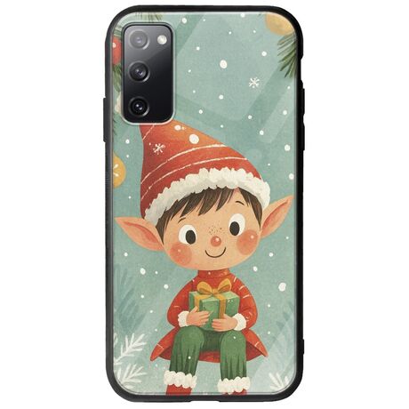 Smiling Elf Present Samsung Galaxy S20 Groove TPU (Tempered Glass και TPU)