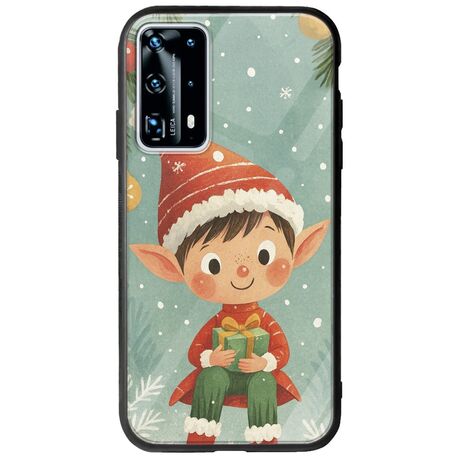 Smiling Elf Present Huawei P40 Groove TPU (Tempered Glass και TPU)