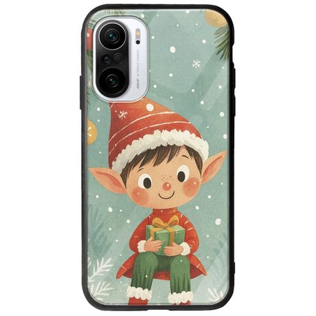 Smiling Elf Present Xiaomi Poco F3 Groove TPU (Tempered Glass και TPU)