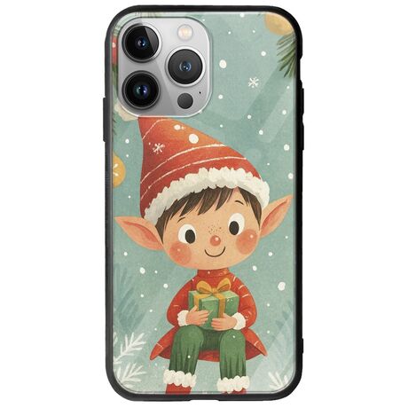 Smiling Elf Present iPhone 13 Pro Max Groove TPU (Tempered Glass και TPU)