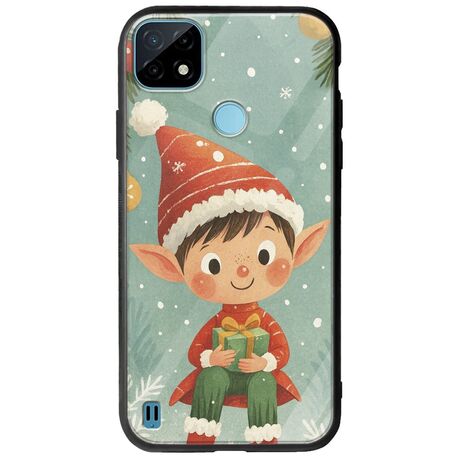 Smiling Elf Present Realme C21Y / Realme C25Y Groove TPU (Tempered Glass και TPU)