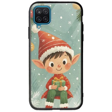Smiling Elf Present Samsung Galaxy M12 Groove TPU (Tempered Glass και TPU)