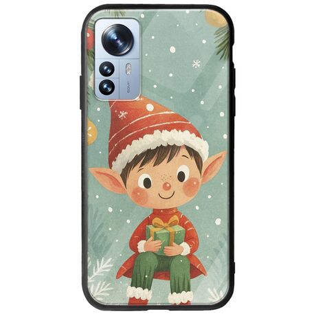 Smiling Elf Present Xiaomi 12 Pro Groove TPU (Tempered Glass και TPU)