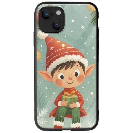 Smiling Elf Present iPhone 14 Plus Groove TPU (Tempered Glass και TPU)