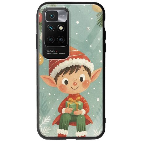 Smiling Elf Present Xiaomi Redmi 10 2022 Groove TPU (Tempered Glass και TPU)