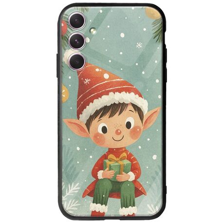 Smiling Elf Present Samsung Galaxy A14 5G Groove TPU (Tempered Glass και TPU)