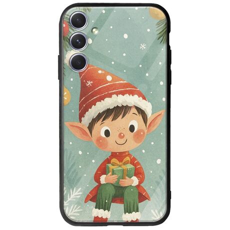 Smiling Elf Present Samsung Galaxy A54 5G Groove TPU (Tempered Glass και TPU)