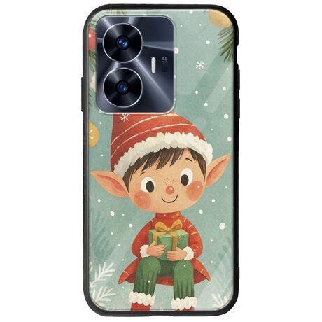 Smiling Elf Present Realme C55 Groove TPU (Tempered Glass και TPU)
