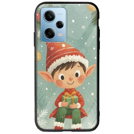 Smiling Elf Present Xiaomi Redmi Note 12 4G Groove TPU (Tempered Glass και TPU)