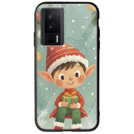 Smiling Elf Present Xiaomi Poco F5 Pro 5G Groove TPU (Tempered Glass και TPU)