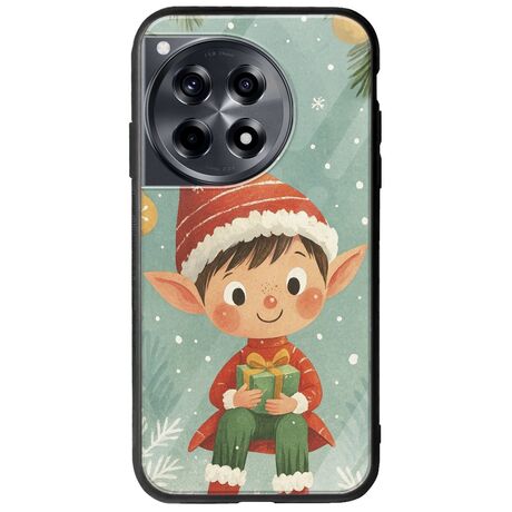 Smiling Elf Present OnePlus 12 5G Groove TPU (Tempered Glass και TPU)