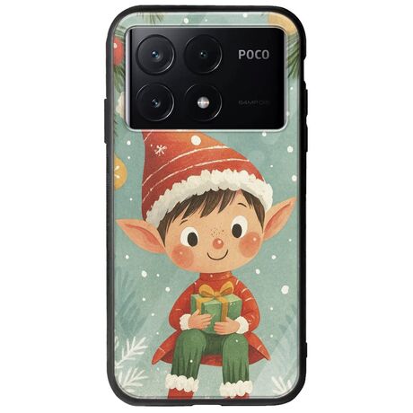 Smiling Elf Present Xiaomi Poco X6 Pro 5G Groove TPU (Tempered Glass και TPU)